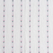 garden patch jacquard throw blanket blossom purple pink tulip swatch