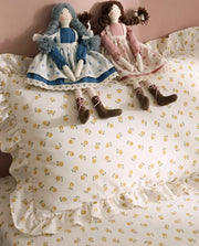 golden meadow ruffle pillowcases cottagecore style