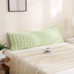 green rabbit velvet long pillowcase queen