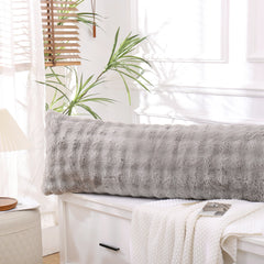 grey rabbit velvet pillowcase