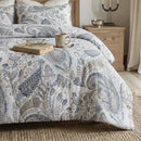 grey sterling paisley quilt set bohemian style bedroom decor