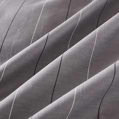 grey pinstripe bedding sets