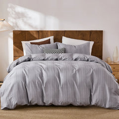 grey pinstripe comforter sets