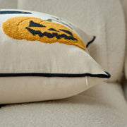 halloween decorative square pillow cover halloween duo black piping zipper