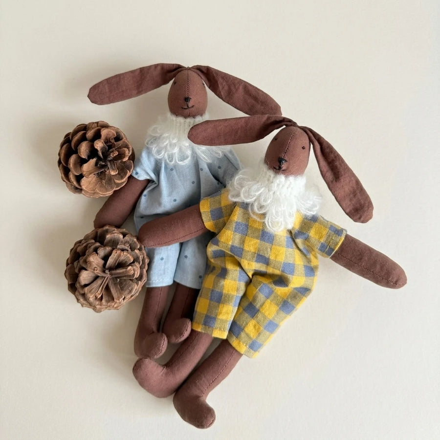 The Cocoa Knit-Collar Bunny Collection