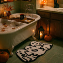 happy haunting rug boo crew green tile clawfoot tub bathroom mat