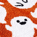 happy haunting rug happy ghosts cute ghost plush texture close up