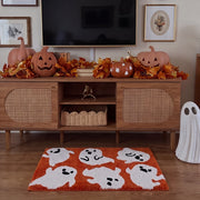 happy haunting rug happy ghosts living room tv stand decor