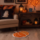 happy haunting rug pumpkin patch living room armchair decor