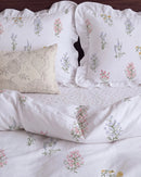 herbarium reverie ruffle duvet cover set floral pillow shams