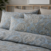 heritage azure paisley long body pillowcase oriental style