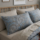 heritage azure paisley standard pillow shams set of 2