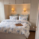 indigo bloom duvet cover set french country bedroom decor ideas