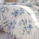 indigo bloom vintage floral comforter cover pattern details