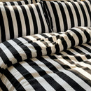 jersylinen sanctuary stripe duvet cover black white bold rugby stripe