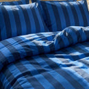 jersylinen sanctuary stripe duvet cover deep navy rugby stripe
