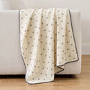 little dream muslin blanket little cherry dark border cream sofa drape
