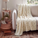 little dream muslin blanket little cherry scalloped edge cream sofa throw