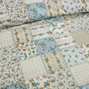 luxury artisanal patchwork bed cover modern farmhouse interior
