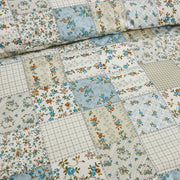 luxury artisanal patchwork bed cover modern farmhouse interior