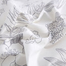 matching charcoal leaf pillow shams breathable cotton shams
