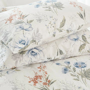 matching floral pillowcases detail high definition botanical print