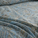 matching heritage paisley pillow shams decorative blue bedspread