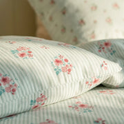 matching petite bloom pillow shams soft cotton bedding detail