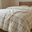 matching plaid pillow shams classic heritage duvet cover detail
