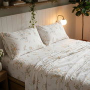 meadow cream floral pillowcases cottagecore bedroom styling