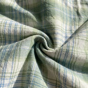 meadow mist plaid fabric texture close up high quality check print
