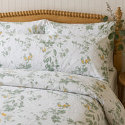 meadow sage bloom bedding set spindle headboard