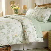 meadow sage bloom comforter set fresh botanical green bedding