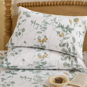 meadow sage bloom standard pillowcase stack look