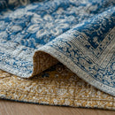 midnight gold floral cotton blanket bed setup