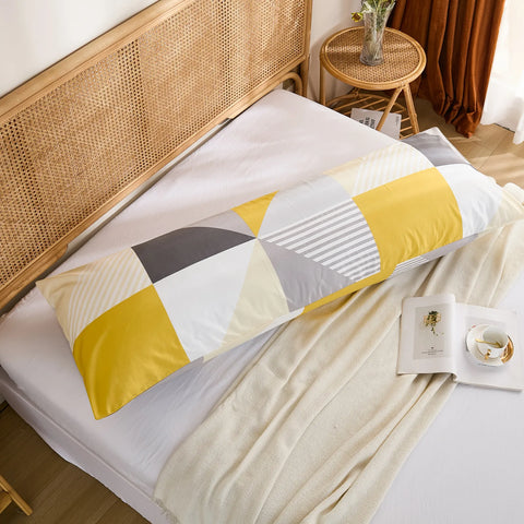 Minimal Life Cotton Long Pillowcase modern bedroom scene