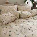 minimalist meadow sprig duvet cover set close up