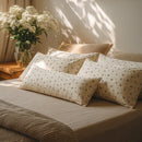minimalist meadow sprig pillowcases botanical bedroom decor