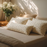 minimalist meadow sprig pillowcases botanical bedroom decor