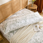 natural fiber sage botanical pillowcase set elegant home