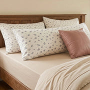 nature inspired ditsy floral pillowcases aesthetic bedroom styling