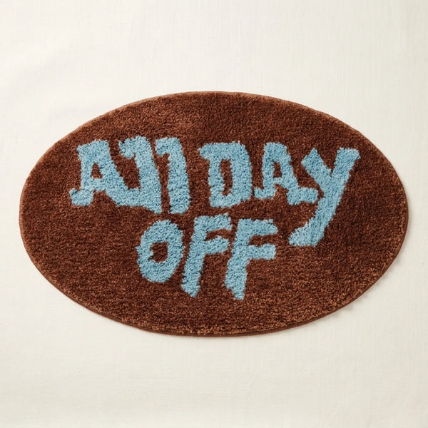 off duty rug espresso sky all day off tufted bath mat