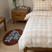 off duty rug espresso sky bedroom accent rug scene