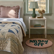 off duty rug latte pine bedroom styling
