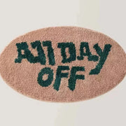 off duty rug latte pine flat lay product photo