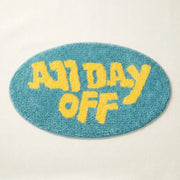 off duty rug sky lemon all day off tufted bath mat