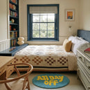 off duty rug sky lemon bedroom accent rug scene