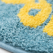 off duty rug sky lemon tufted texture closeup