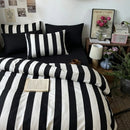 onyx stripe classic pillow shams modern decor
