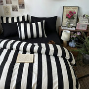 onyx stripe classic pillow shams modern decor